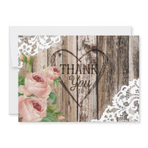 Rosen-rustikale hölzerne Spitze und Herz danken