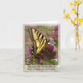 Rosen-Salbei mit Tiger-Frack - gebürtiges Notecard Karte (Gelbe Blume)