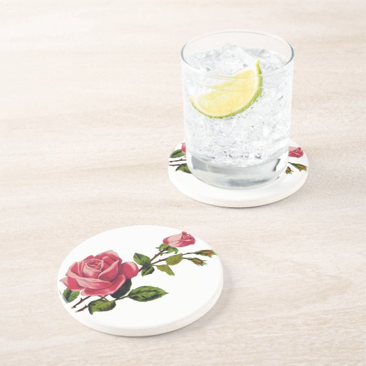 Rosen-Sandstein-Untersetzer Untersetzer (Seite)