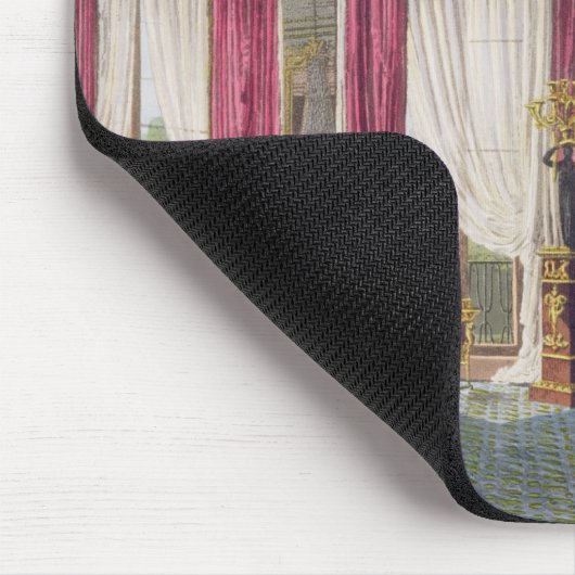 Rosen-Satin, der Raum zeichnet (zweite Ansicht) Mousepad (Ecke)