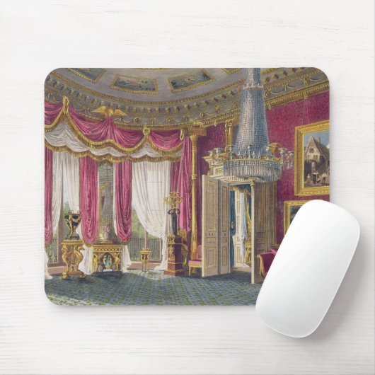 Rosen-Satin, der Raum zeichnet (zweite Ansicht) Mousepad (Mit Mouse)