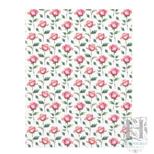 Rosen-Schabblonenpapier