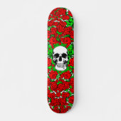 Rosen-SchädelSkateboard Skateboard (Vorne)