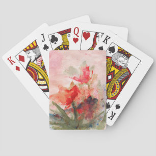 Rosen Schmetterlinge Karten Spielkarten