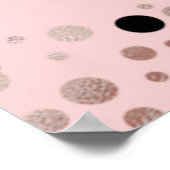 Rosen Script-Glückwunsch Grad Pink Begrüßungszeich Poster (Ecke)