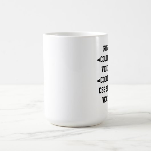 Rosen sind Farbe: FF0000 Kaffeetasse (Mittel)