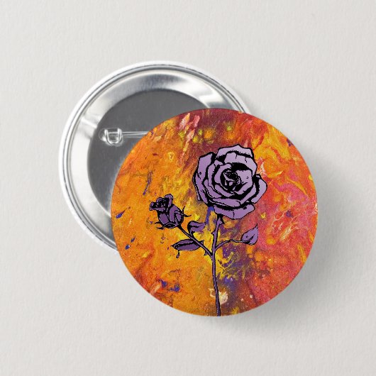 Rosen sind lila button (Vorne & Hinten)