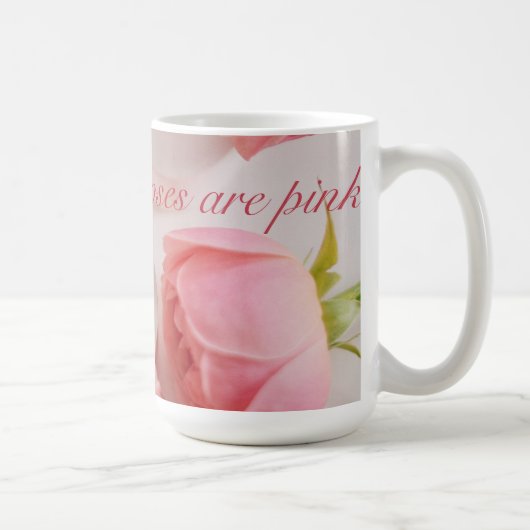 Rosen sind Pinker Becher Kaffeetasse (Rechts)