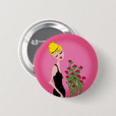 Rosen sind rot button (Vorne & Hinten)