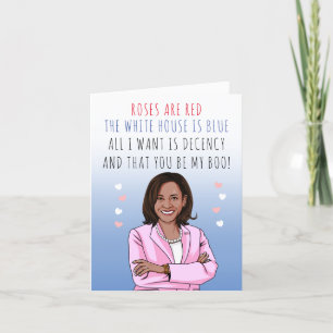 Rosen sind Rot Das Weiße Haus ist Blau Valentinsta Karte