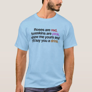Rosen sind rot, ich kaufe dir einen Drink T-Shirt
