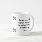 Rosen sind rot kaffeetasse (VorderseiteRechts)