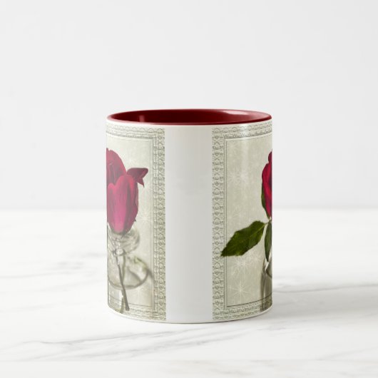 Rosen sind rot zweifarbige tasse (Mittel)