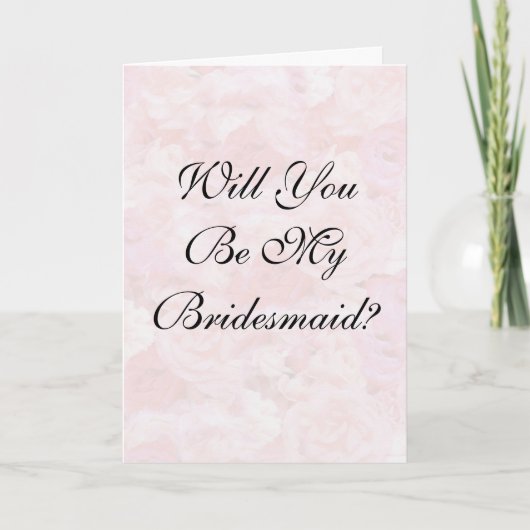 Rosen sind Sie sind mein Brid… gewillt Einladung (Vorderseite)