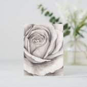 Rosen-Skizze Postkarte (Stehend Vorderseite)
