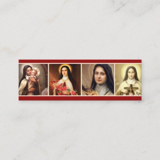 Rosen St. Therese zitieren heilige Karte (Vorderseite)