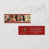 Rosen St. Therese zitieren heilige Karte (Vorne/Hinten)