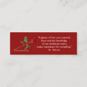 Rosen St. Therese zitieren heilige Karte (Rückseite)