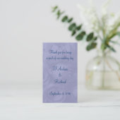 "Rosen staubiger im Blau" - 'Lesezeichen Visitenkarte (Stehend Vorderseite)