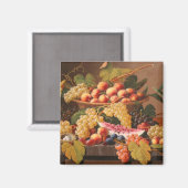 Rosen Still Life Körbchen Fruchtmagnet Magnet (Vorderseite/Rückseite)
