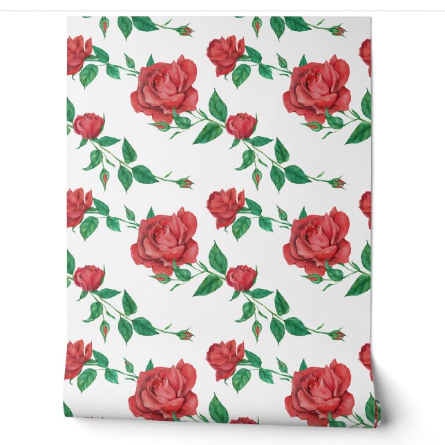 Rosen Tapete (Abrollen)
