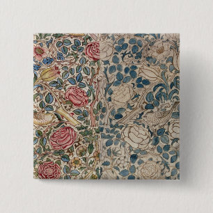 "Rosen" Tapetenentwurf (Bleistift und w/c auf Button