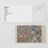 "Rosen" Tapetenentwurf (Bleistift und w/c auf Visitenkarte (Vorne/Hinten)