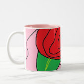 Rosen-Tasse 2 Zweifarbige Tasse (Links)