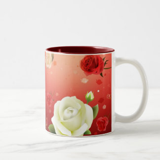 Rosen-Tasse Zweifarbige Tasse