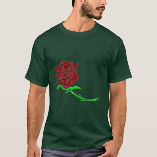 Rosen-Tätowierung T-Shirt (Vorderseite)