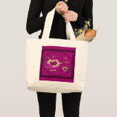 Rosen-Teekanne Jumbo Stoffbeutel (Vorderseite (Produkt))