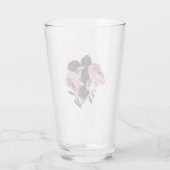 Rosen Trinkglas Glas (Rückseite)