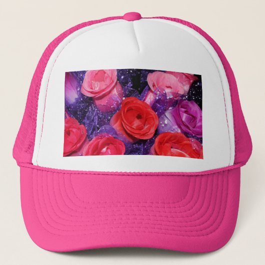 Rosen Truckerkappe (Vorderseite)