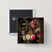 Rosen, Tulpen und andere Blumen Button (Vorne & Hinten)