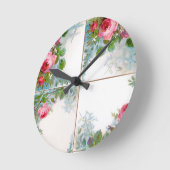 ROSEN-U. JASMIN-MONOGRAMM RUNDE WANDUHR (Winkel)