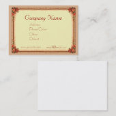 ROSEN u. RAHMEN durch SHARON SHARPE Visitenkarte (Vorne/Hinten)