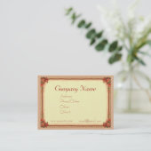 ROSEN u. RAHMEN durch SHARON SHARPE Visitenkarte (Stehend Vorderseite)