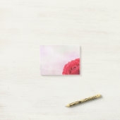 Rosen-u. Wasser-Tröpfchen Post-it Klebezettel (Auf Schreibtisch)