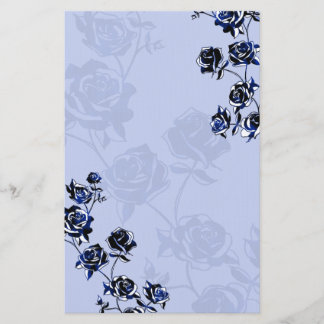 Rosen über Blaßblau Briefpapier