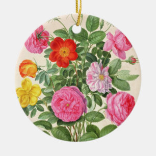 Rosen, überziehen 4 vom NassauFlorilegium (w/c an Keramik Ornament