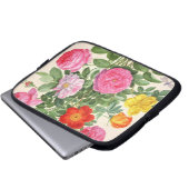 Rosen, überziehen 4 vom NassauFlorilegium (w/c an Laptopschutzhülle (Vorne Knopf)