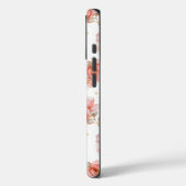 Rosen und Blätter, rosa Case-Mate iPhone Hülle (Rückseite / Links)