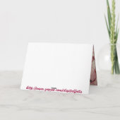 Rosen und Blumenblätter Feiertagskarte (Rückseite)