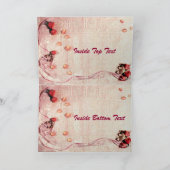 Rosen und Blumenblätter Feiertagskarte (Innenseite)