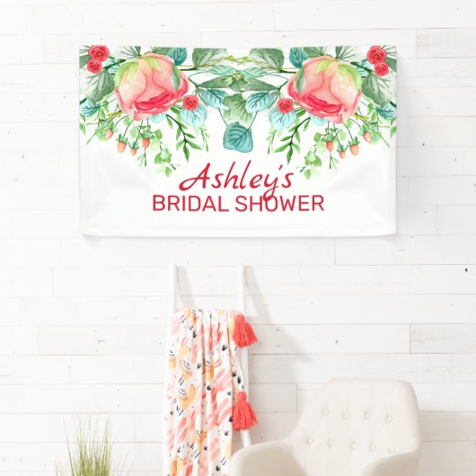 Rosen und Buckel, rosa Banner (Insitu)