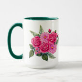 Rosen und Dahlien groß Tasse (Links)