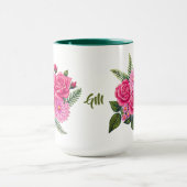Rosen und Dahlien groß Tasse (Zentrum)