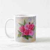 Rosen- und Dahlien-Kaffeetasse Kaffeetasse (Links)