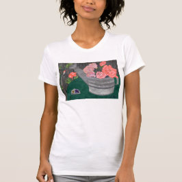 Rosen und das Bewässerungs-Dosen-Shirt durch Julia T-Shirt
