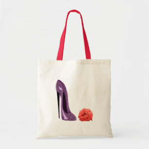 Rosen-und Flieder-Stilett-Schuh-Tasche Tragetasche